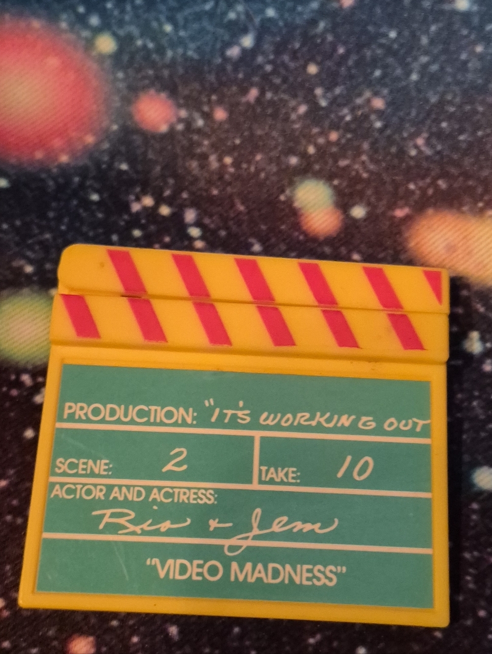 Vintage Jem and the Holograms Clapboard Accessory 🎬 80s Backstage Studio Prop